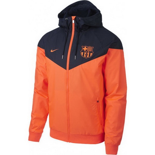 Coupe Vent Football Barcelone 2018-19 Bleu Orange